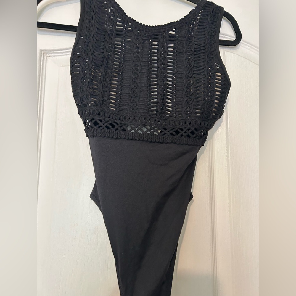 LA PERLA macrame vintage One-Piece Swimsuit sz 44 - Picture 8 of 11